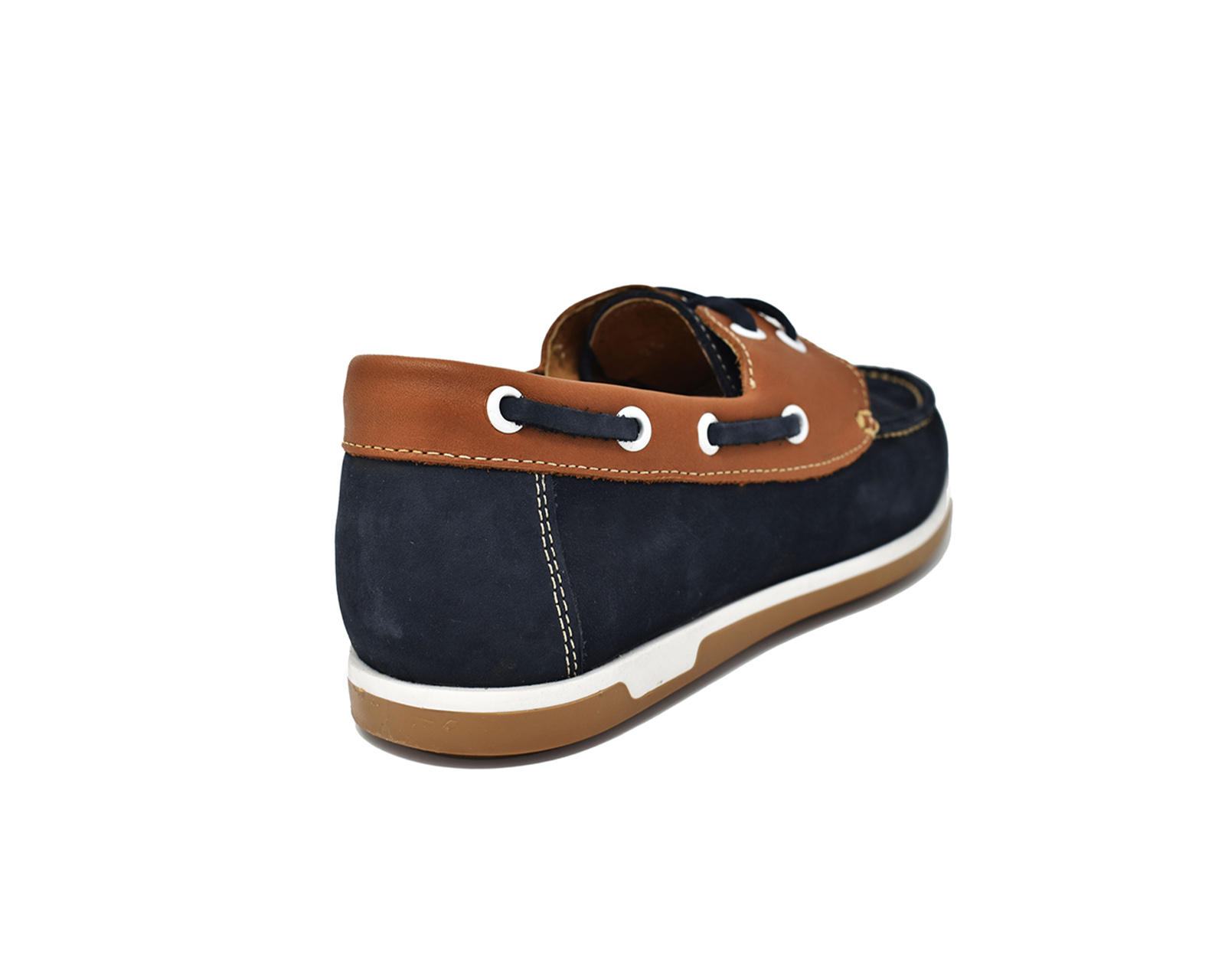 Foto 4 pulgar | Mocasín Marinero Warlock 9300 Azul De Piel Para Hombre.