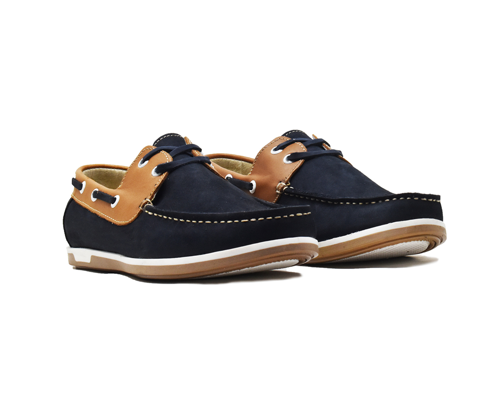 Foto 5 pulgar | Mocasín Marinero Warlock 9300 Azul De Piel Para Hombre.