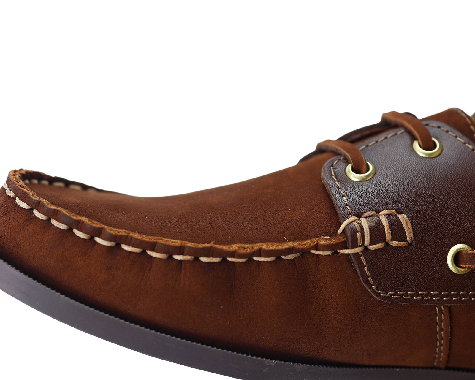 Foto 4 | Mocasines Náuticos de Piel Rams Cottons Top-sider Marrón para Hombre