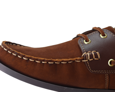 Foto 4 | Mocasines Náuticos de Piel Rams Cottons Top-sider Marrón para Hombre