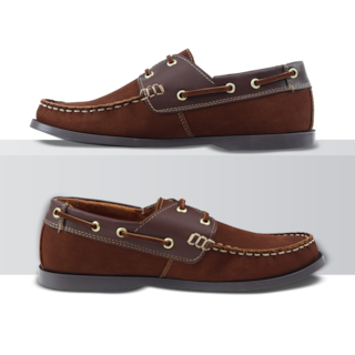 Foto 6 | Mocasines Náuticos de Piel Rams Cottons Top-sider Marrón para Hombre