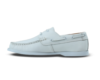 Foto 1 | Mocasines de Piel Rams Cottons Top-sider Blancos para Hombre