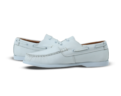 Foto 6 | Mocasines de Piel Rams Cottons Top-sider Blancos para Hombre