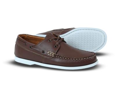 Foto 3 | Mocasines Nauticos De Piel Rams Cottons Modelo Top-sider color Marrón para Hombre