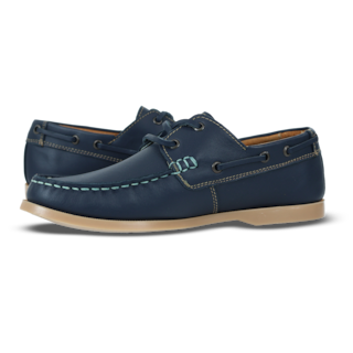 Foto 4 | Mocasines Náuticos Rams Cottons Top-sider Azules con Detalles en Marrón de Piel para Hombre