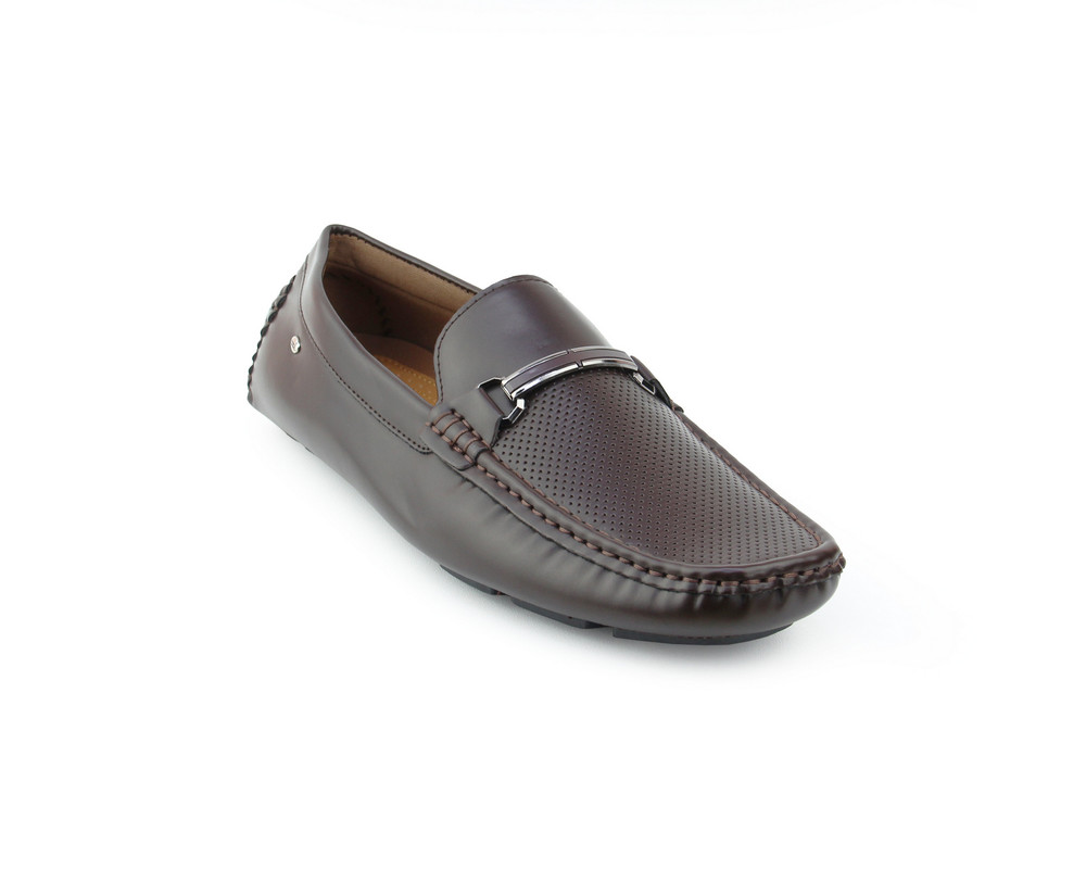 Foto 1 | Mocasines Lob Footwear Pu 52404012 Cafés para Hombre