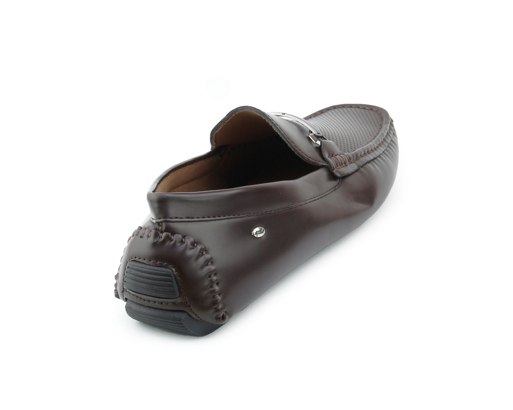 Foto 3 | Mocasines Lob Footwear Pu 52404012 Cafés para Hombre