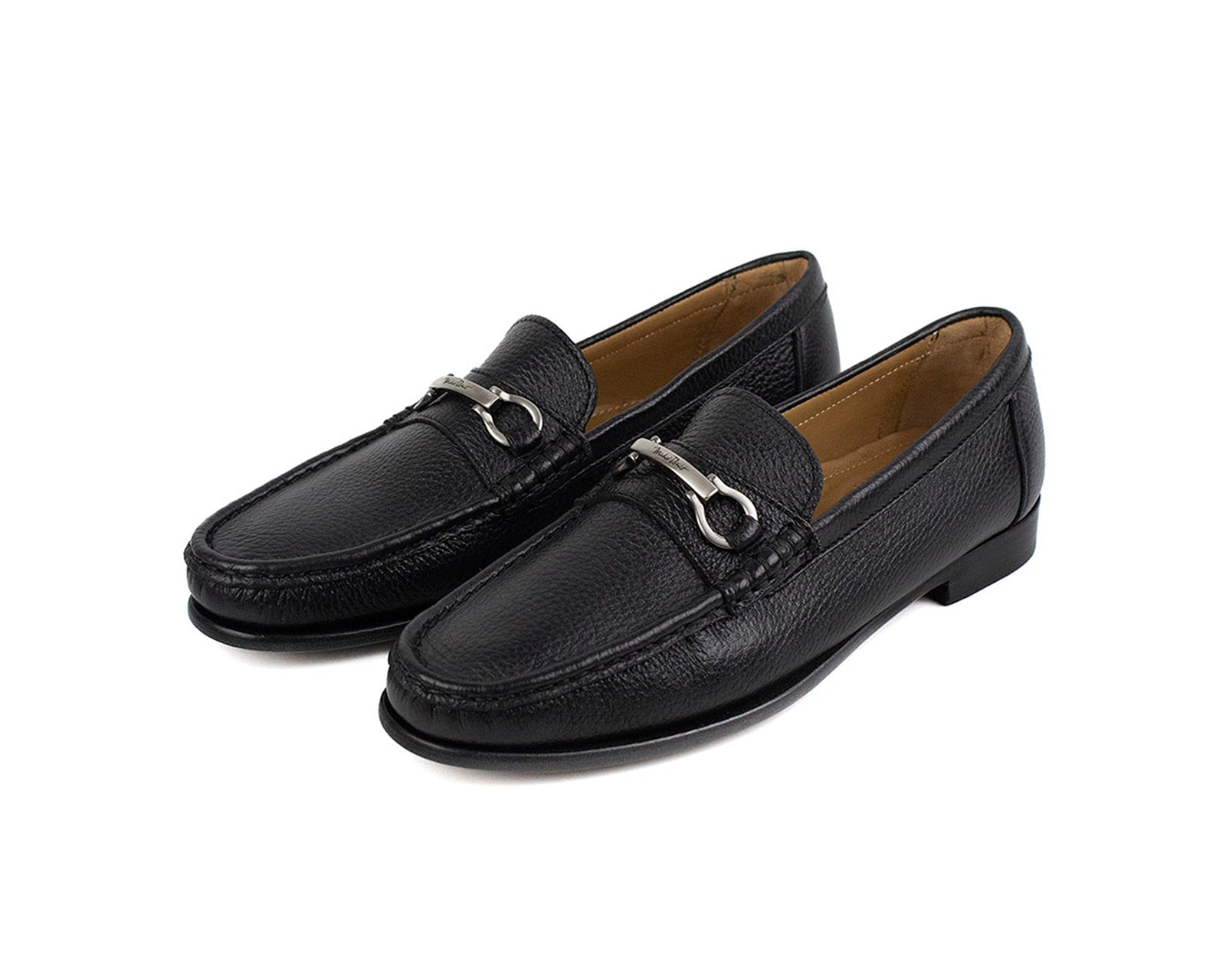 Zapato Mocasín de Piel Michel Domit Negro para Hombre $4,499