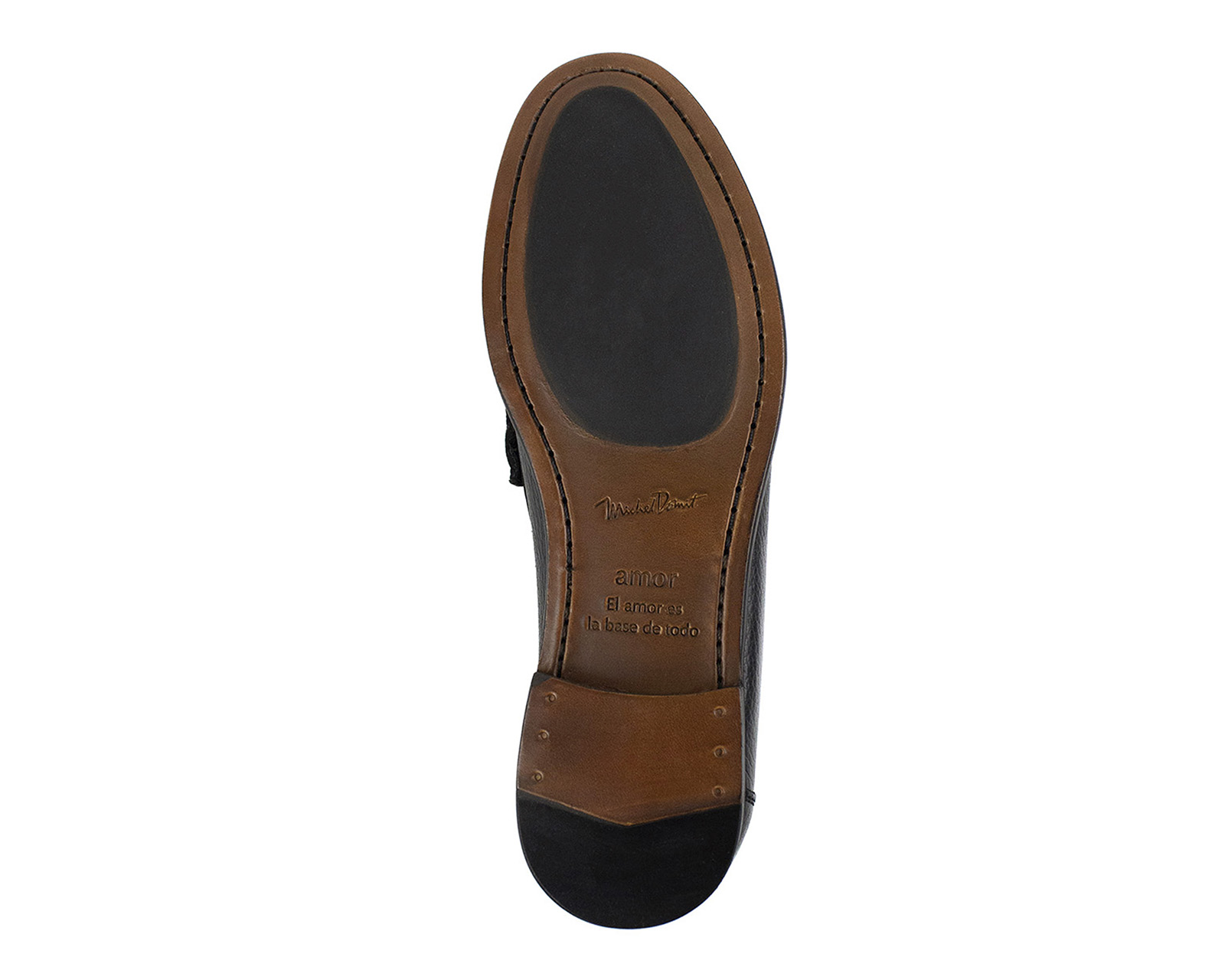 Foto 3 pulgar | Zapato Mocasín de Piel Michel Domit Negro para Hombre