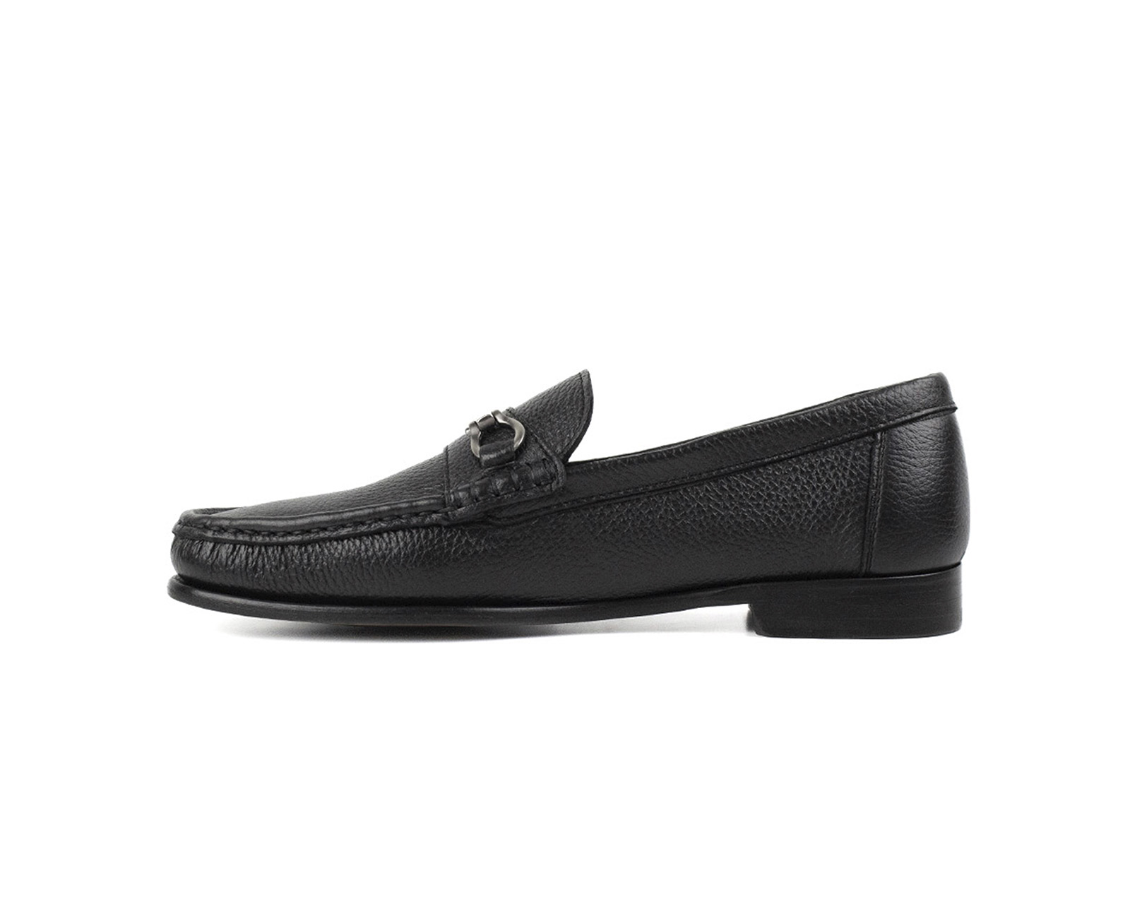 Foto 5 pulgar | Zapato Mocasín de Piel Michel Domit Negro para Hombre