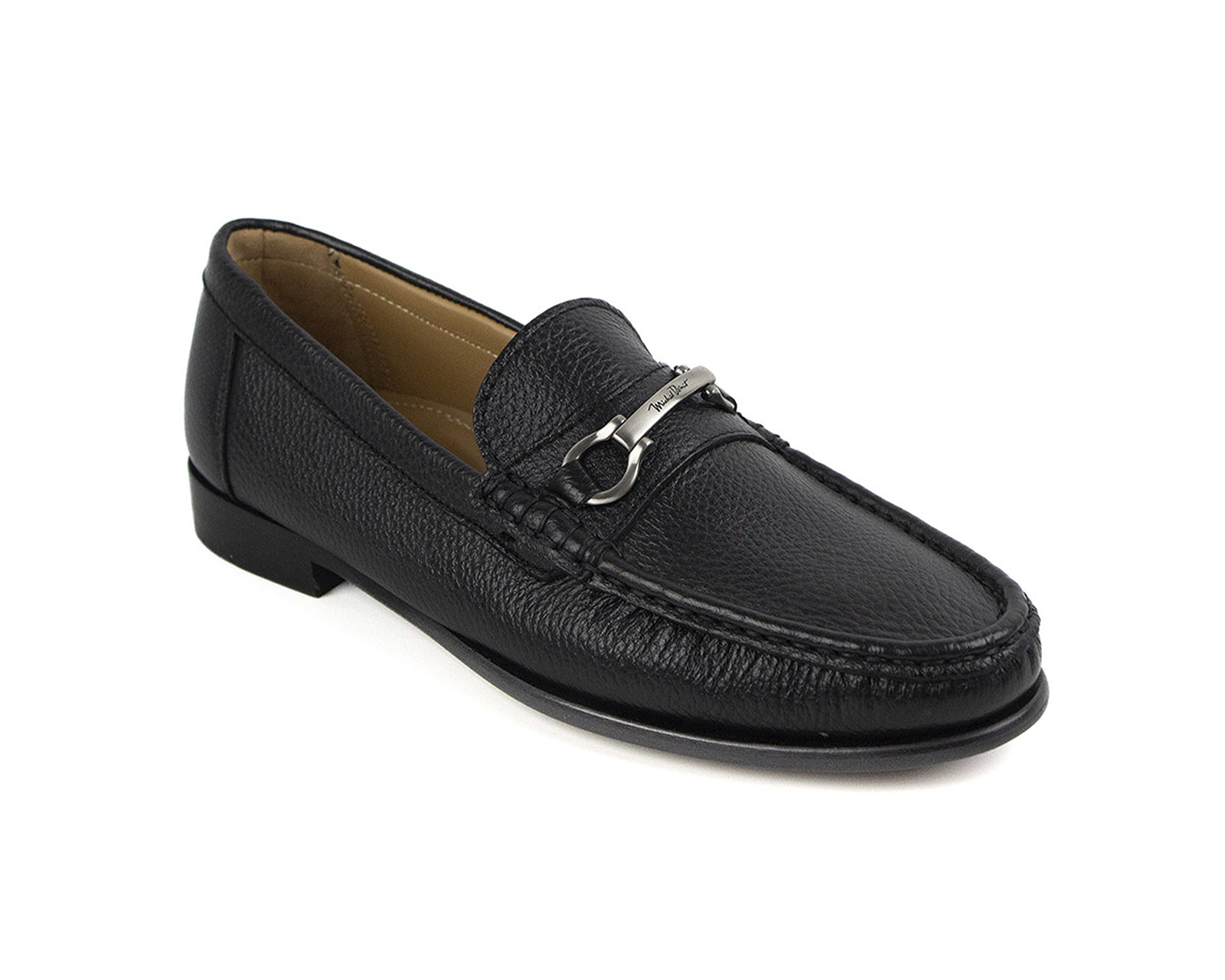 Foto 7 pulgar | Zapato Mocasín de Piel Michel Domit Negro para Hombre