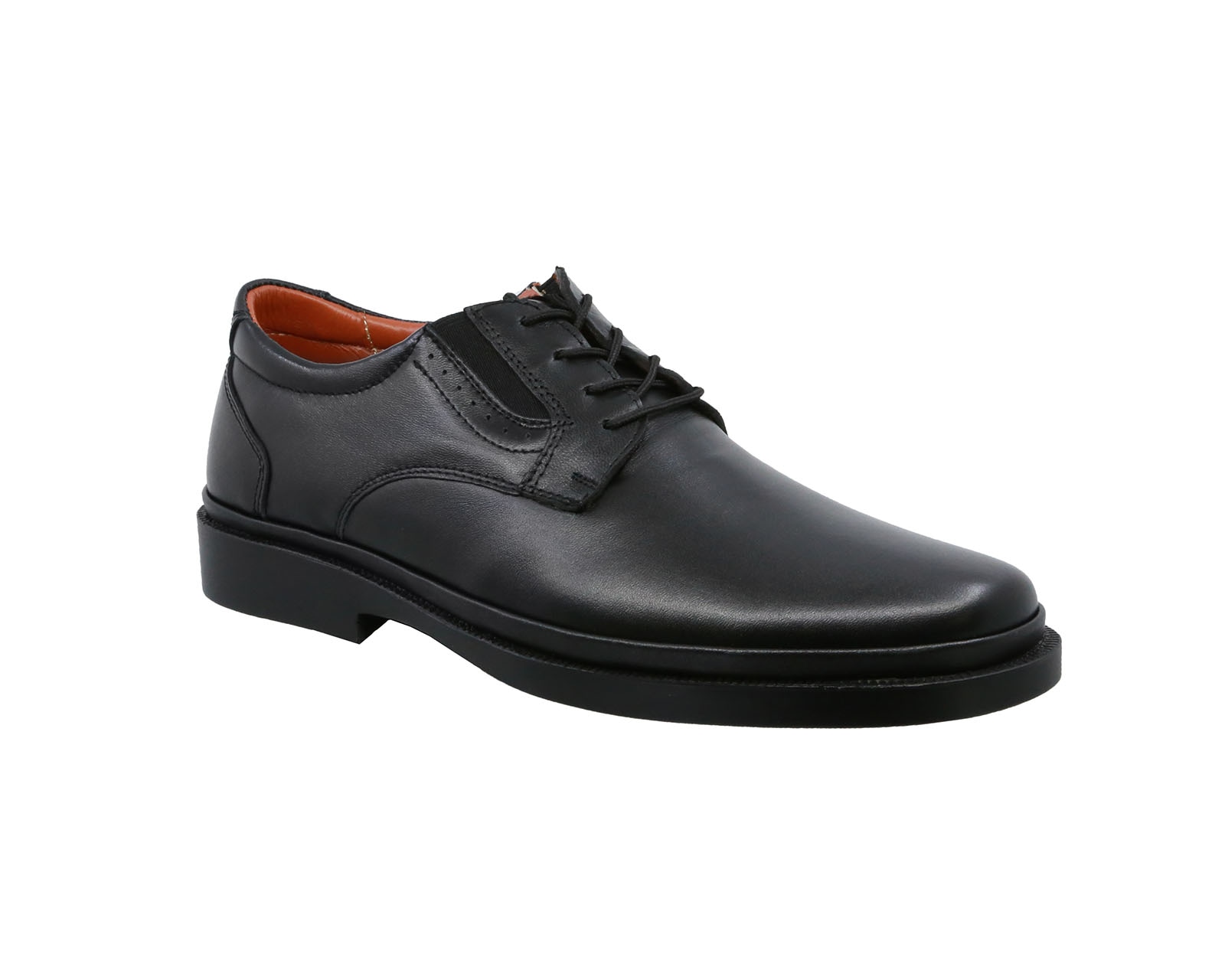 Zapato Derby De Piel Triples Zurich 36102 Negro Para Hombre 