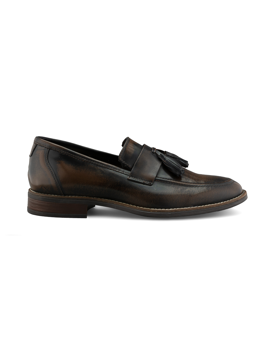Foto 2 pulgar | Mocasines Tipo Loafer De Piel Café Dasalo Para Hombre