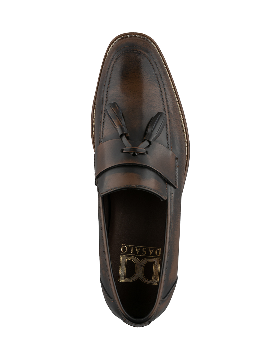 Foto 4 pulgar | Mocasines Tipo Loafer De Piel Café Dasalo Para Hombre