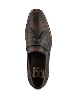 Foto 3 | Mocasines Tipo Loafer De Piel Café Dasalo Para Hombre