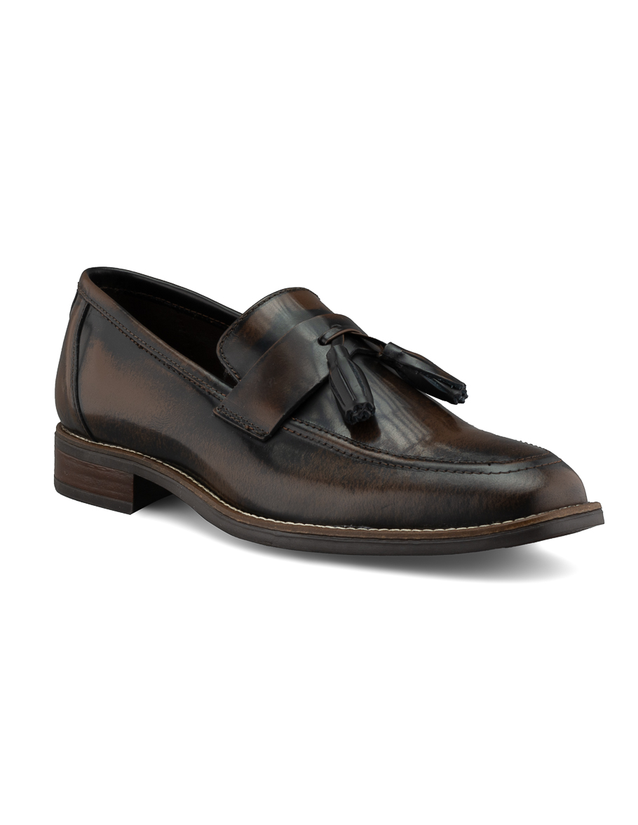 Foto 5 pulgar | Mocasines Tipo Loafer De Piel Café Dasalo Para Hombre