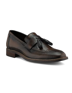 Foto 4 | Mocasines Tipo Loafer De Piel Café Dasalo Para Hombre