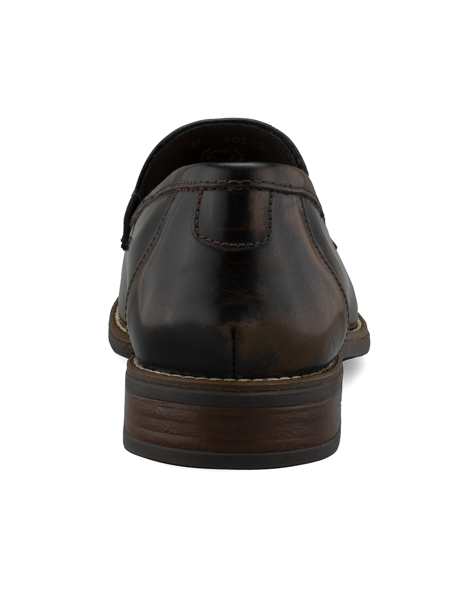 Foto 6 pulgar | Mocasines Tipo Loafer De Piel Café Dasalo Para Hombre