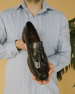 Foto 6 | Mocasines Tipo Loafer De Piel Café Dasalo Para Hombre