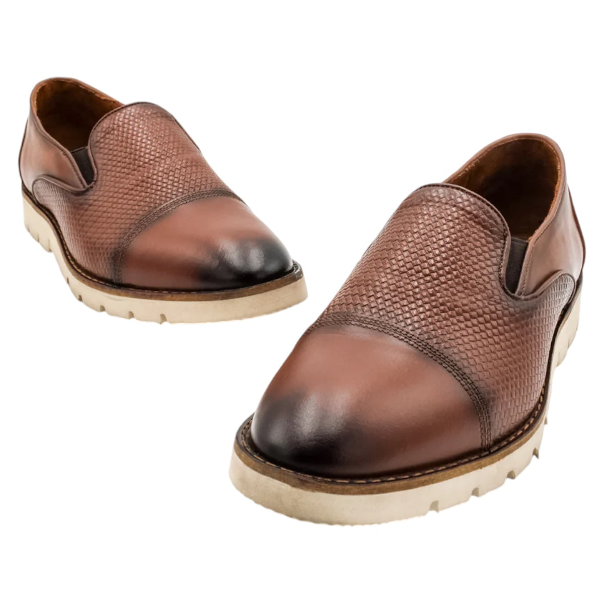 Foto 6 pulgar | Mocasines RBCollection de Piel Natural Café para Hombre