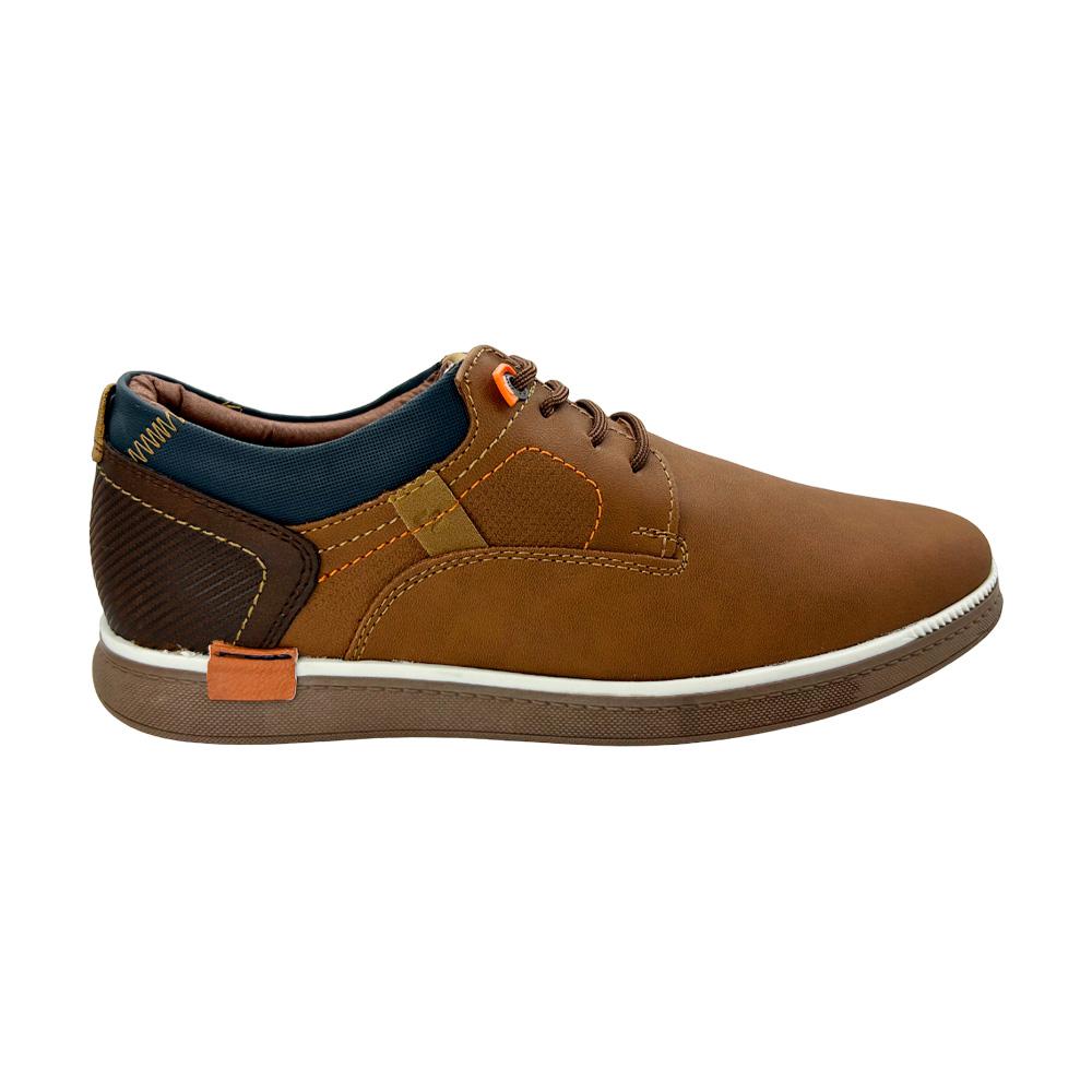 Zapato Hombre Custom Style Casual Agujetas Cafe