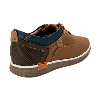 Foto 3 | Zapato Hombre Custom Style Casual Agujetas Cafe