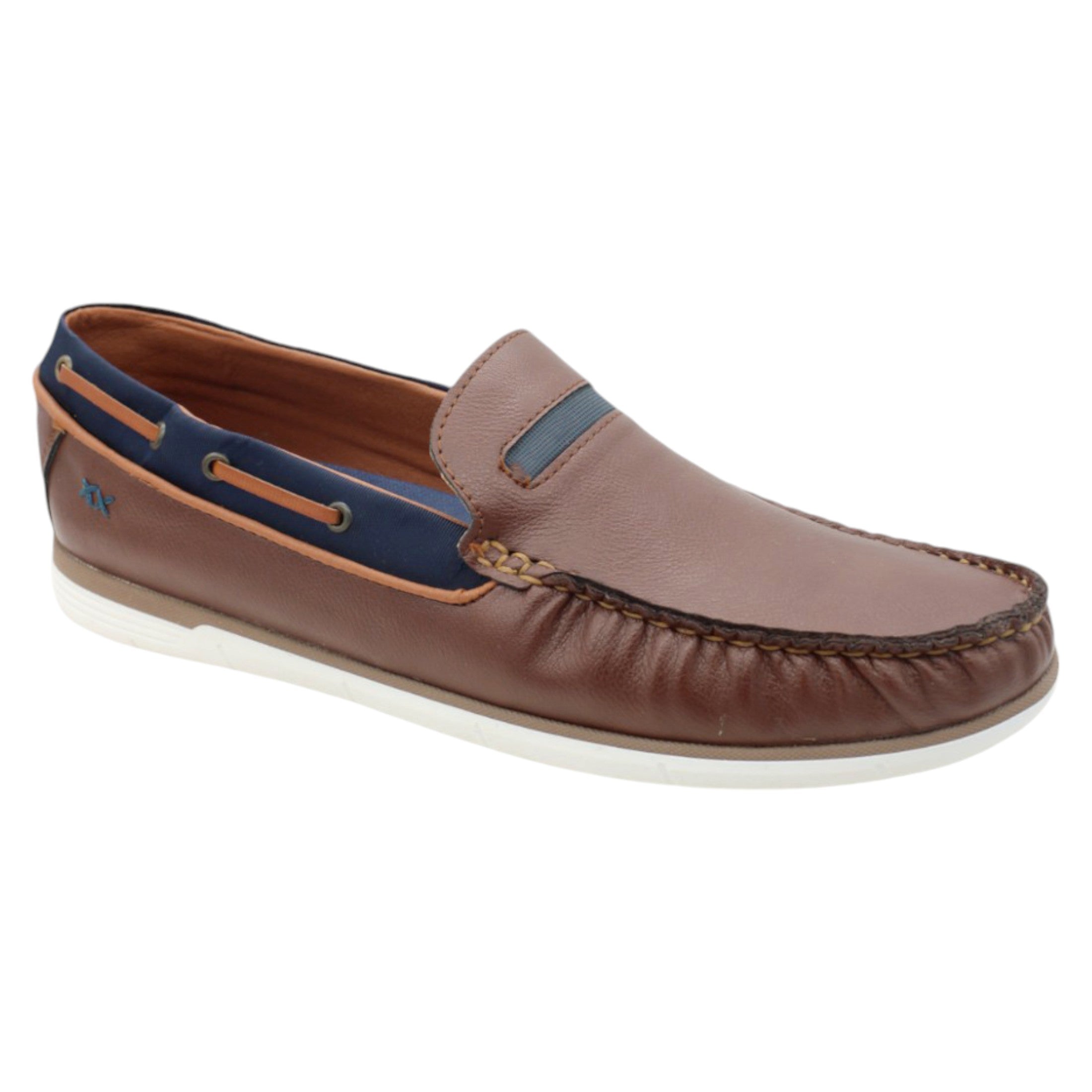 Mocasines Rbcollection Exterior Piel Café para Hombre