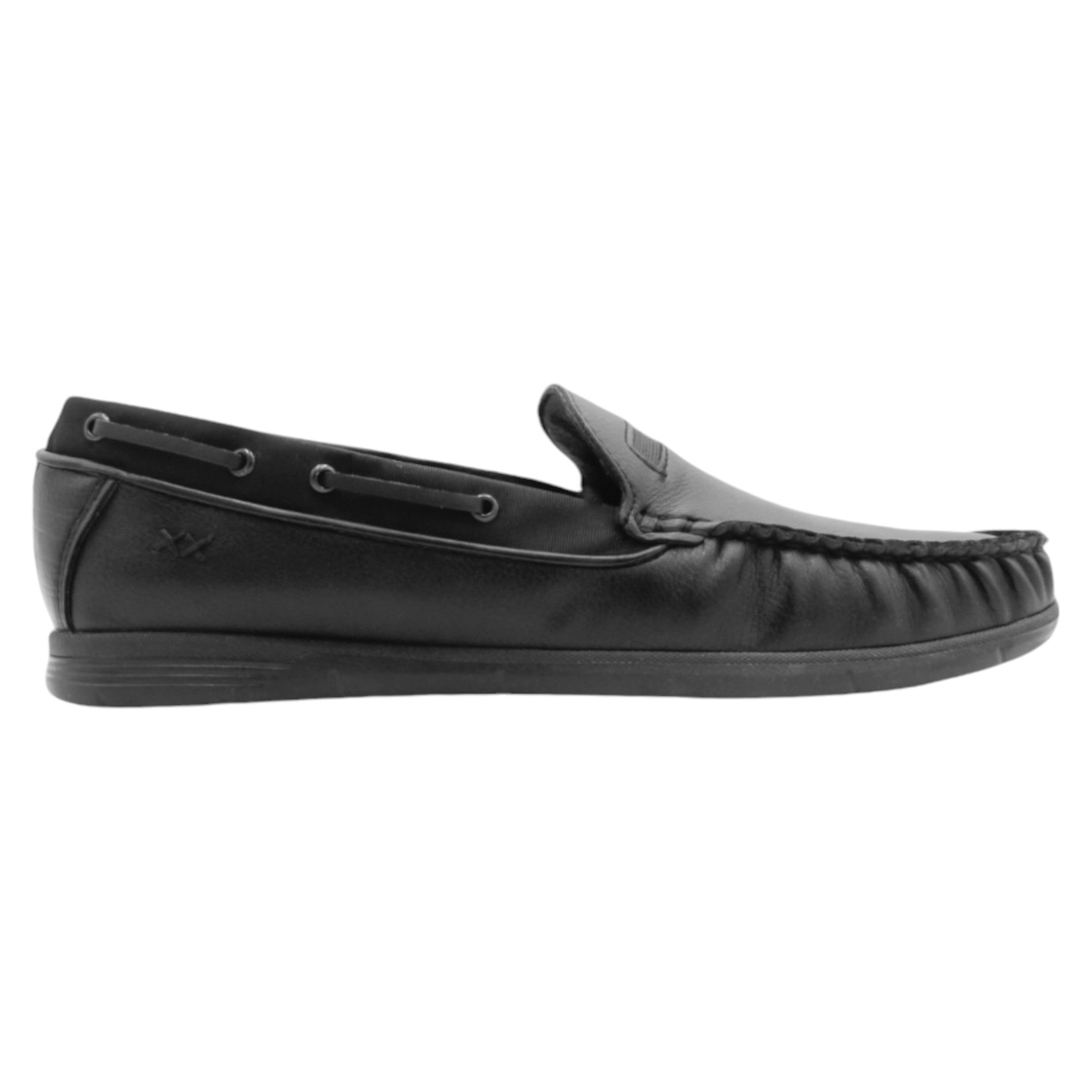 Foto 3 pulgar | Mocasines Rbcollection Exterior Piel Negro para Hombre