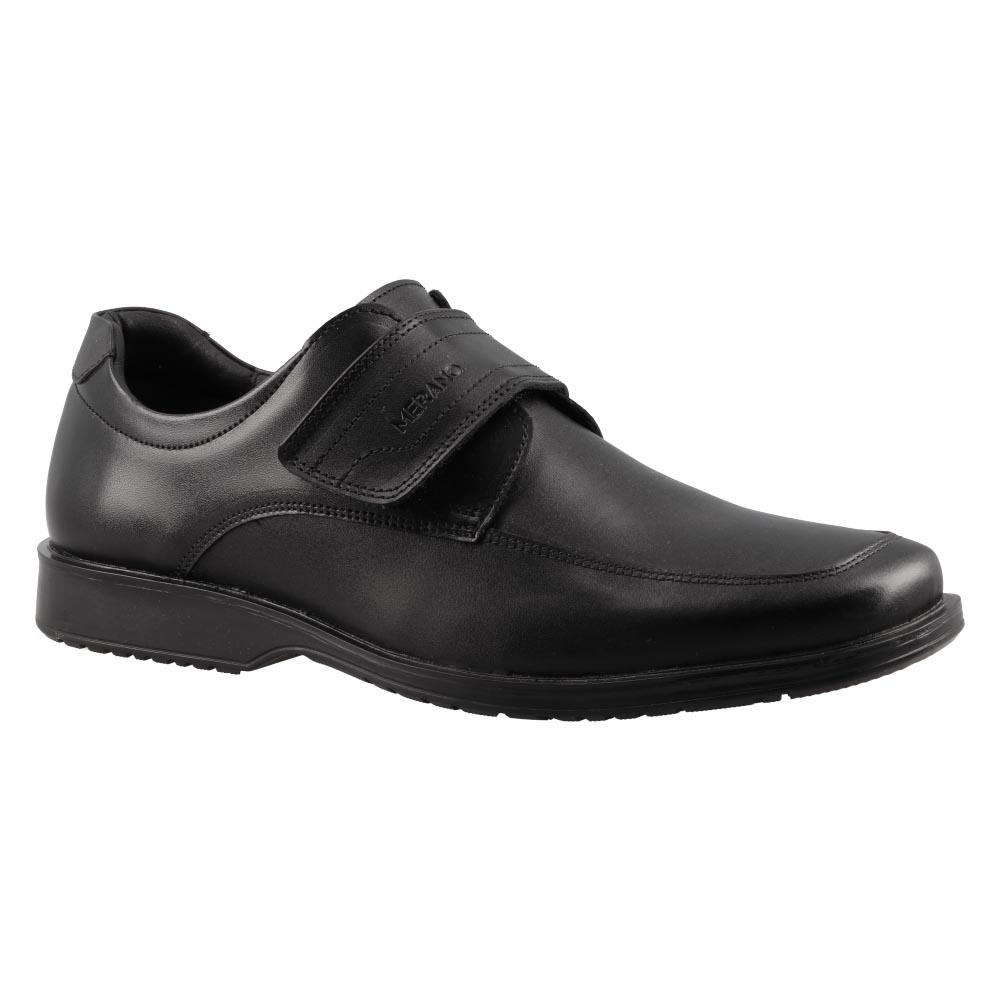 Foto 3 pulgar | Mocasin Vestir Hombre Merano Piel Clasico Ajustable Negro