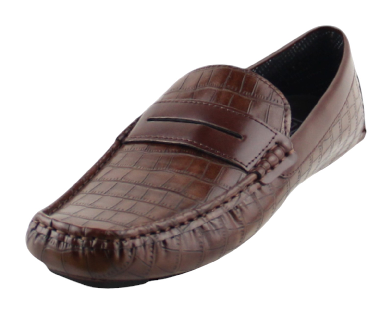 Foto 7 pulgar | Driver Para Hombre Lob Footwear Pu Croc Café 52404522