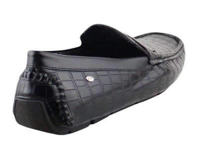 Foto 3 | Driver Para Hombre Lob Footwear Pu Croc Negro 52404521