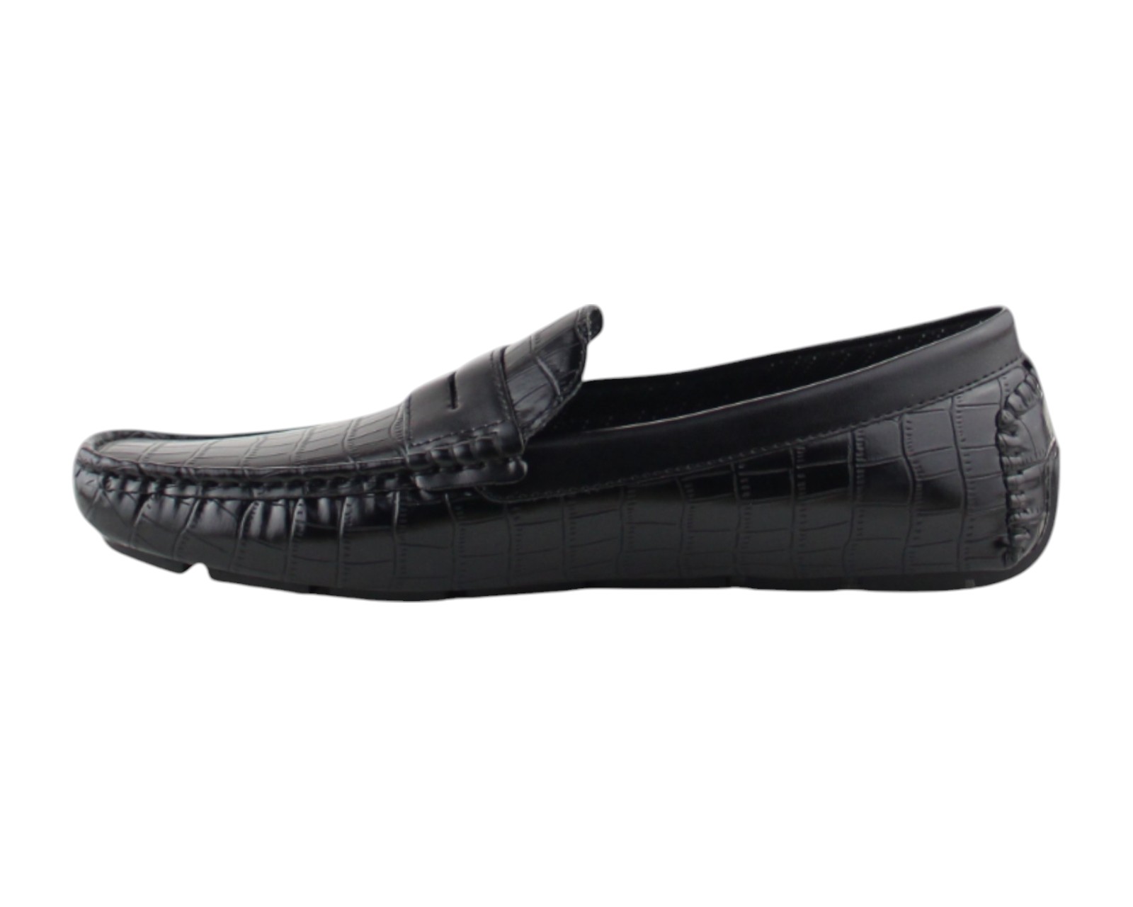 Foto 6 pulgar | Driver Para Hombre Lob Footwear Pu Croc Negro 52404521