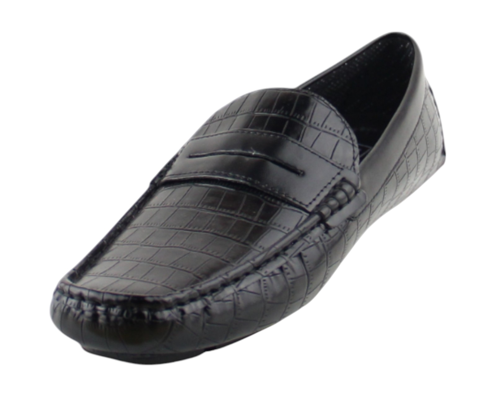 Foto 7 pulgar | Driver Para Hombre Lob Footwear Pu Croc Negro 52404521