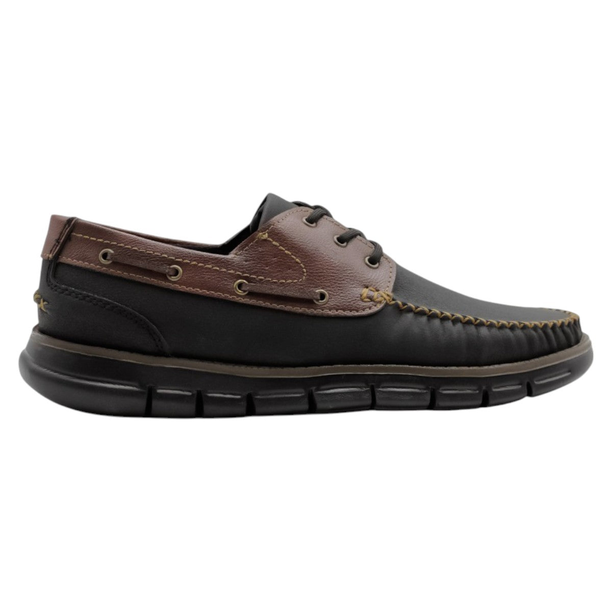 Foto 3 pulgar | Mocasines Exterior Piel Vegana Color Negro Para Hombre De Rbcollection