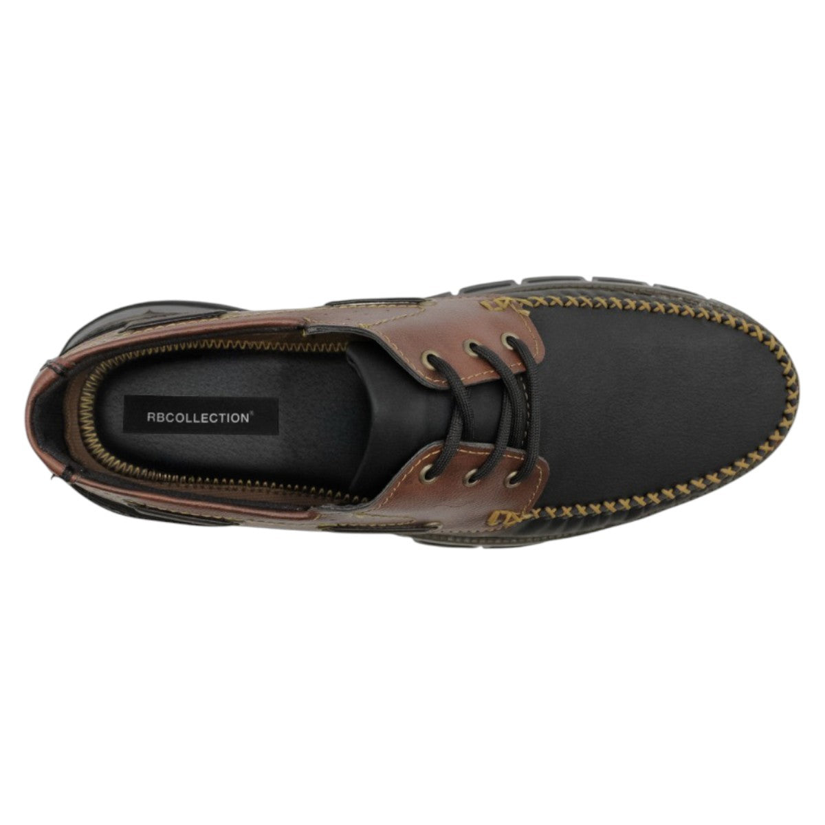 Foto 4 pulgar | Mocasines Exterior Piel Vegana Color Negro Para Hombre De Rbcollection