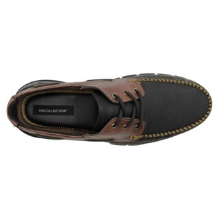 Foto 3 | Mocasines Exterior Piel Vegana Color Negro Para Hombre De Rbcollection
