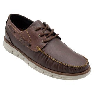 Foto 1 | Mocasines Exterior Piel Vegana Color Café Para Hombre De Rbcollection