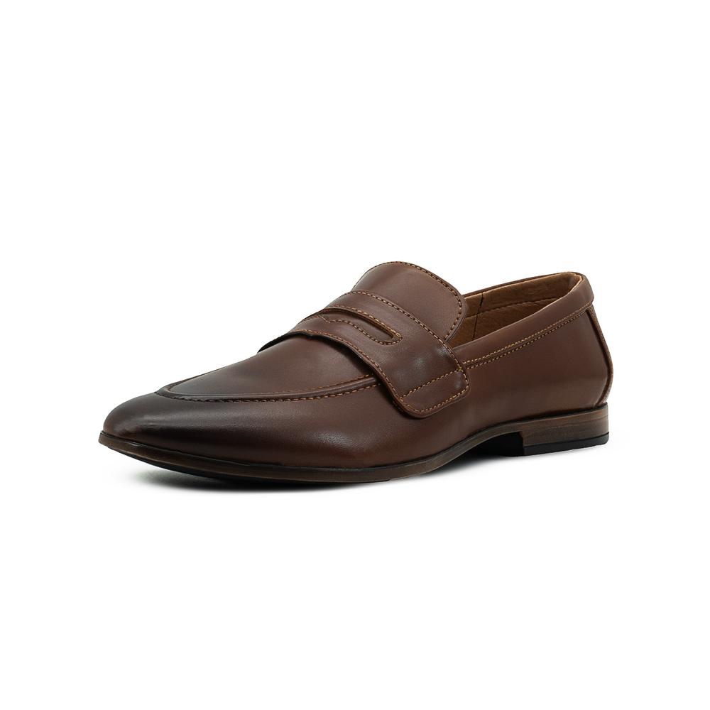 Foto 4 pulgar | Zapato Para Hombre Mocasín De Vestir Christian Gallery Tan Cafe