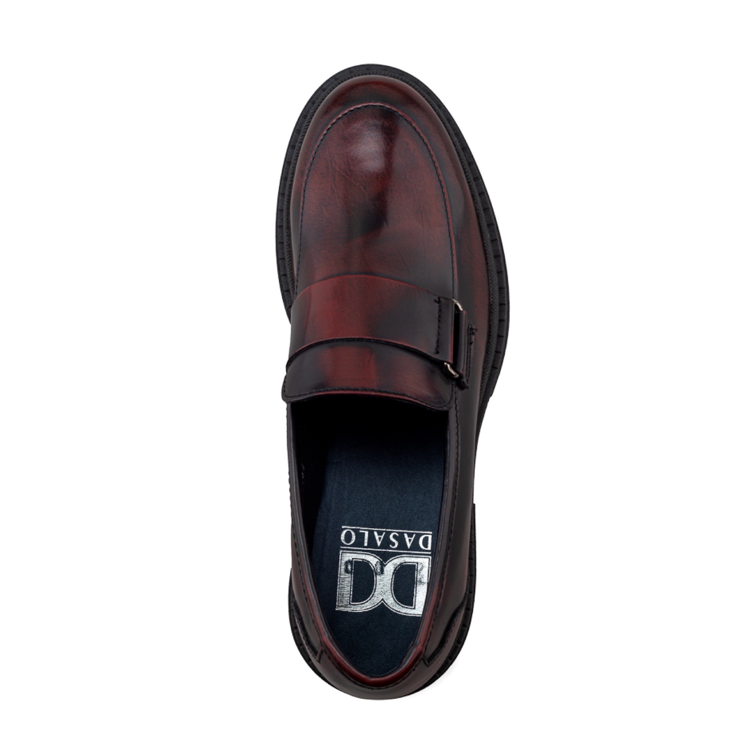 Foto 6 pulgar | Zapato Casual Tipo Loafer Vino Para Hombre Con Suela Chunky