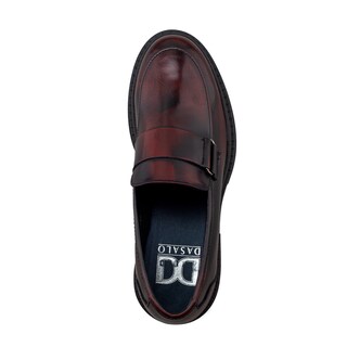 Foto 5 | Zapato Casual Tipo Loafer Vino Para Hombre Con Suela Chunky