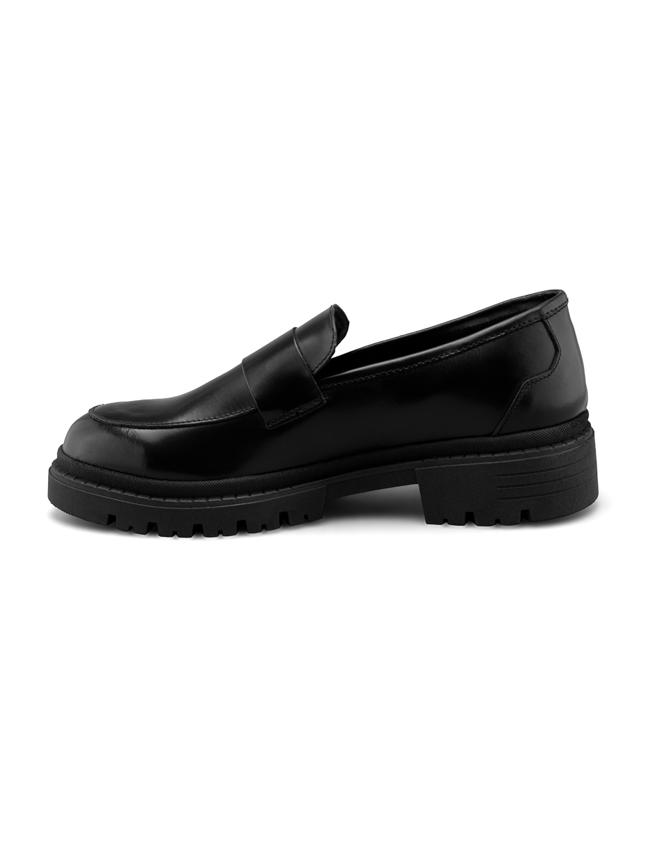 Foto 5 pulgar | Zapato Casual Loafer Negro Para Hombre Con Suela Gruesa
