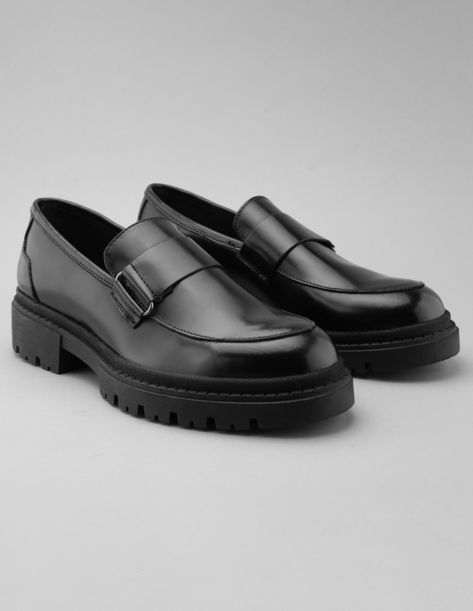 Foto 6 | Zapato Casual Loafer Negro Para Hombre Con Suela Gruesa