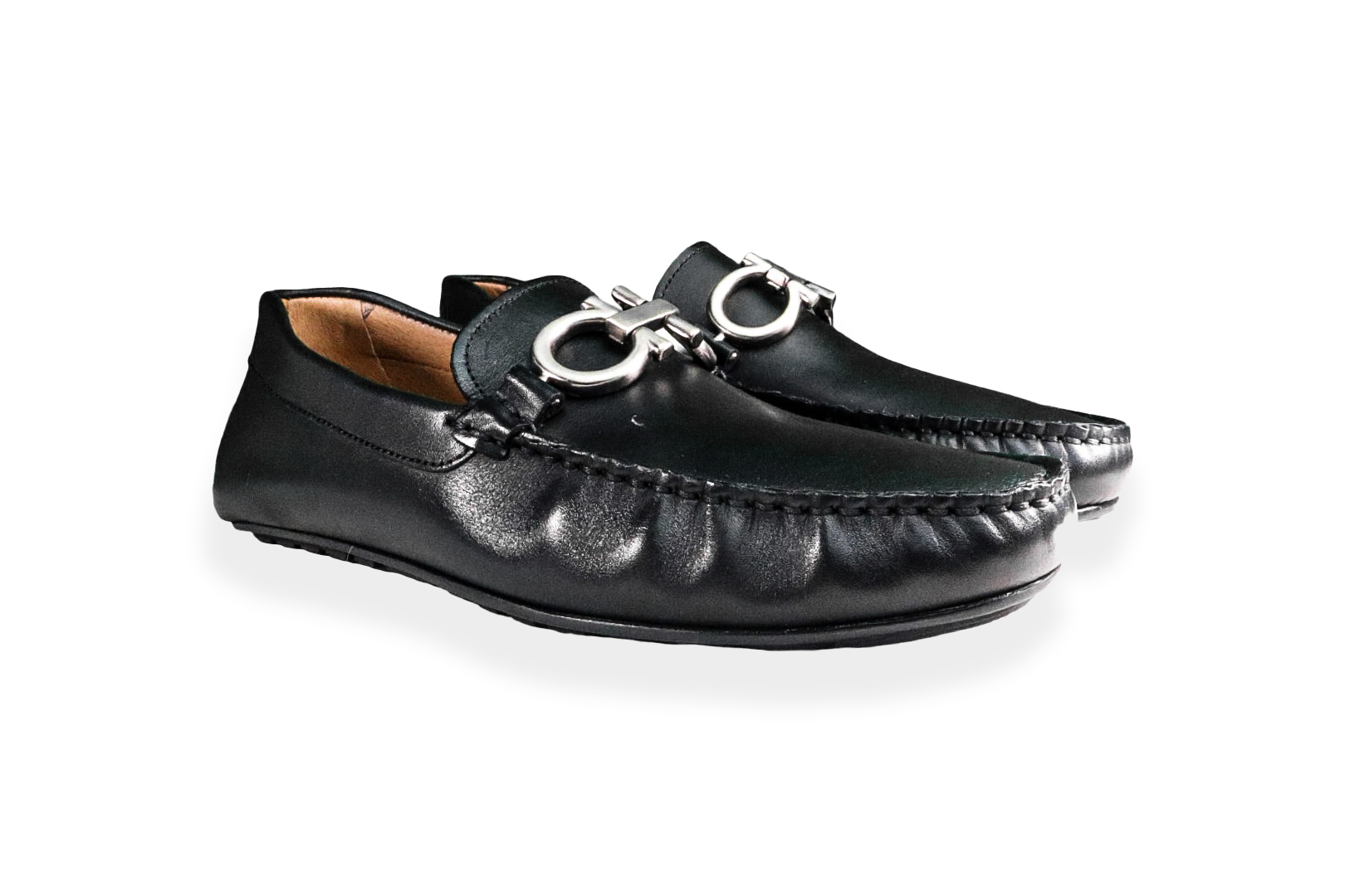 Foto 2 | Mocasín Casual Hombre Benissimo 1602 Piel Negra Hebilla