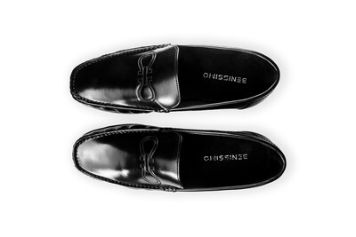Foto 4 | Mocasín Hombre Benissimo 818 Piel Genuina Negro Formal