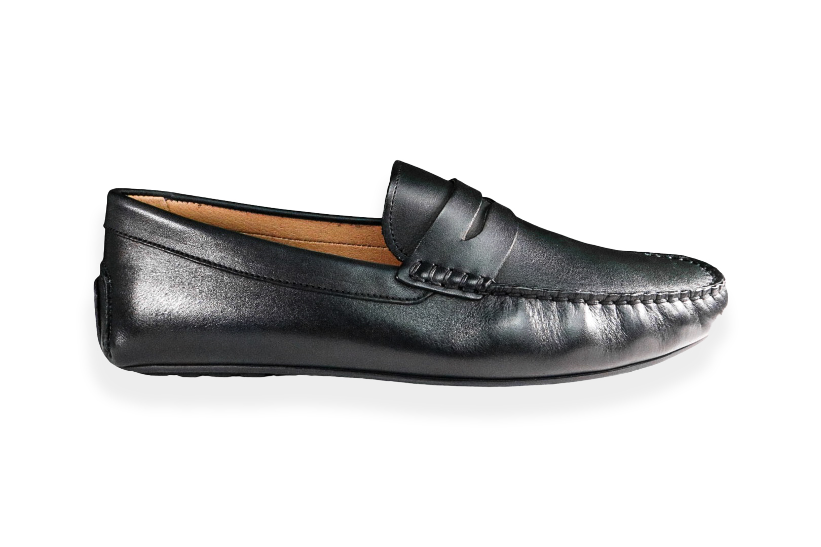 Foto 1 | Mocasín Casual Hombre Benissimo 1601 Piel Negra Cómodo
