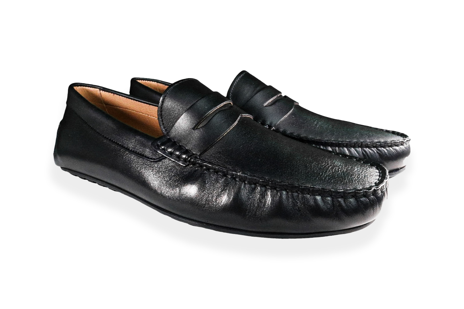 Foto 2 | Mocasín Casual Hombre Benissimo 1601 Piel Negra Cómodo