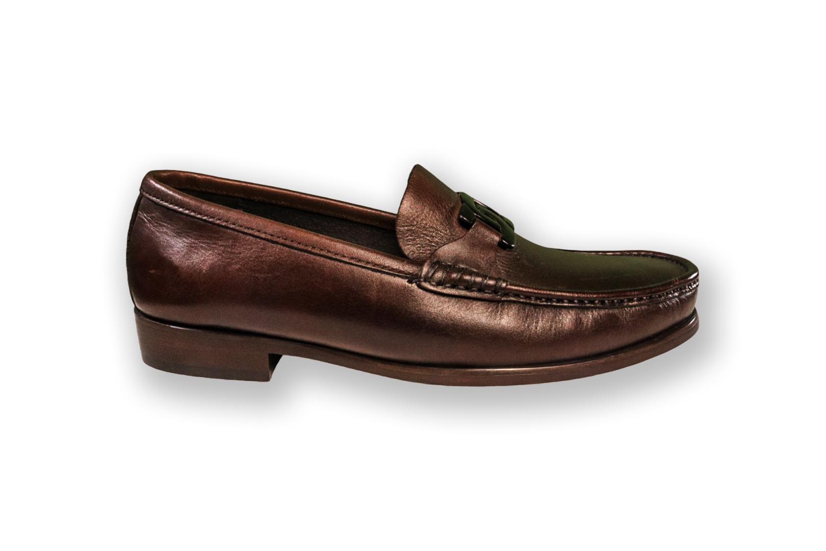 Foto 2 pulgar | Mocasín Casual Hombre Benissimo 1904 Piel Cafe Hebilla