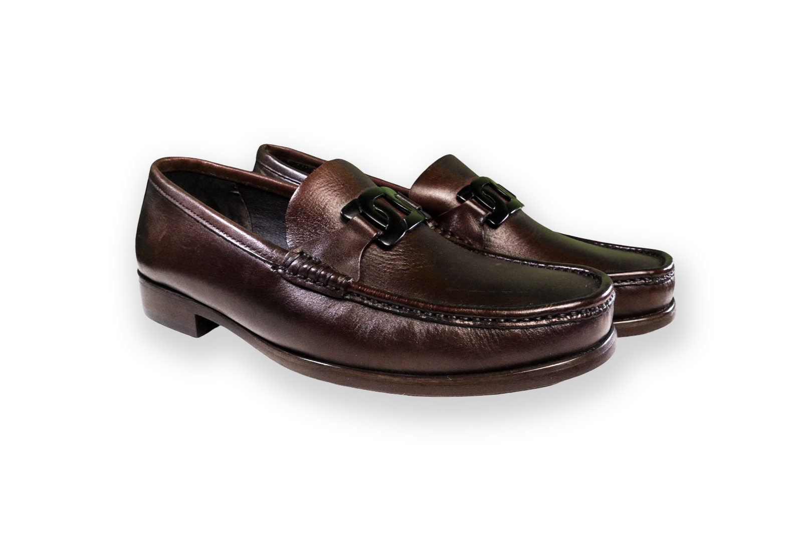 Foto 3 pulgar | Mocasín Casual Hombre Benissimo 1904 Piel Cafe Hebilla