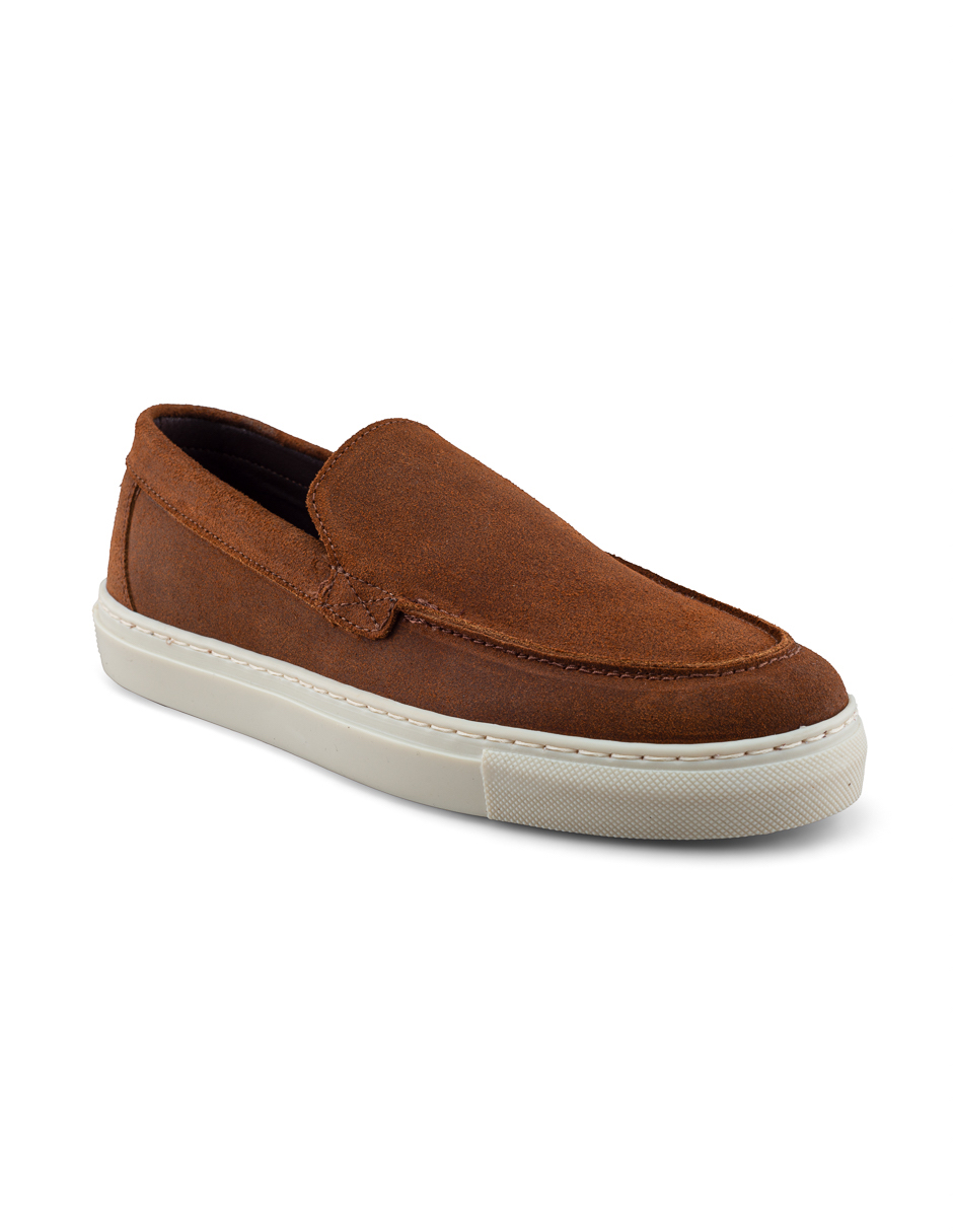 Foto 2 pulgar | Zapato Mocasín Tipo Sneaker Para Hombre En Gamuza Encerada