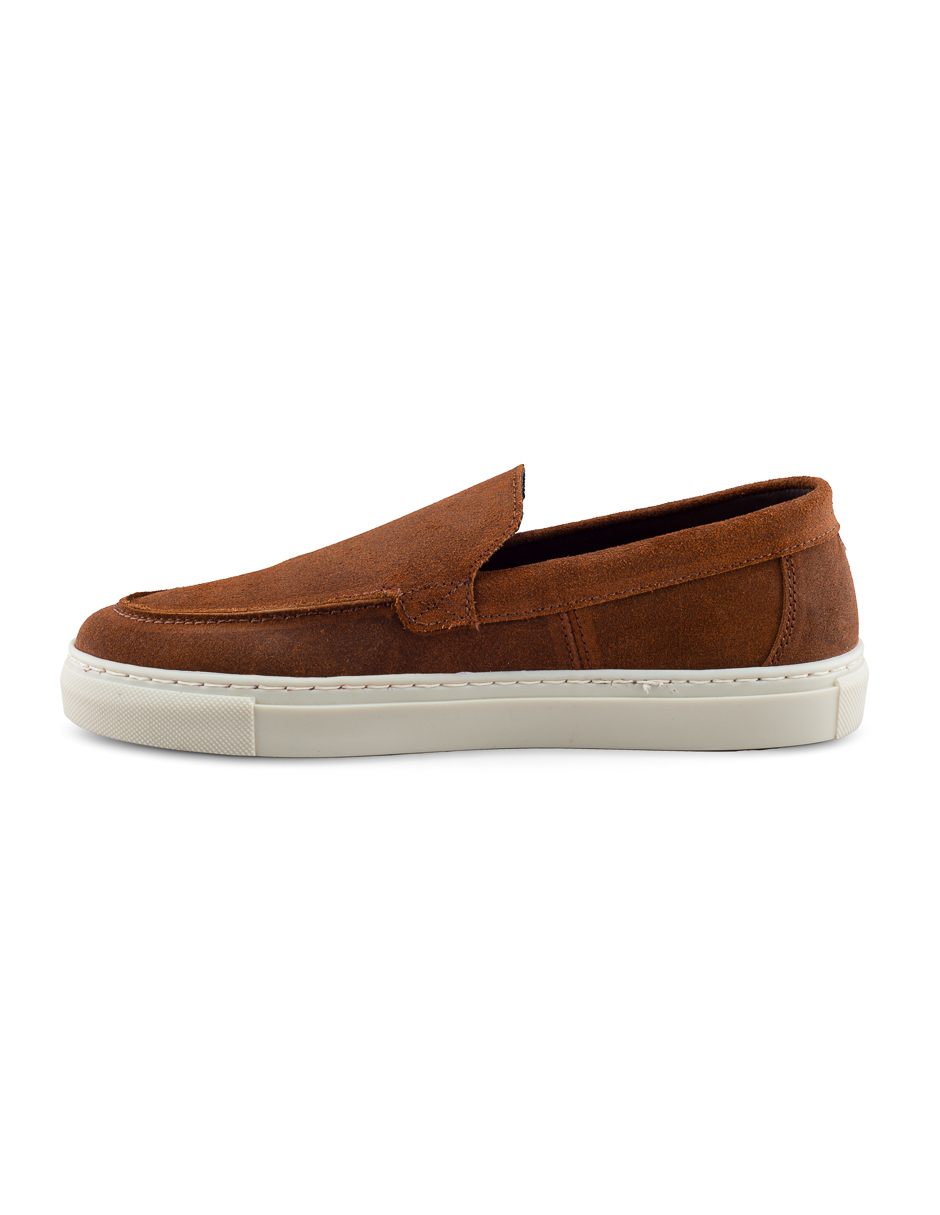 Foto 5 pulgar | Zapato Mocasín Tipo Sneaker Para Hombre En Gamuza Encerada